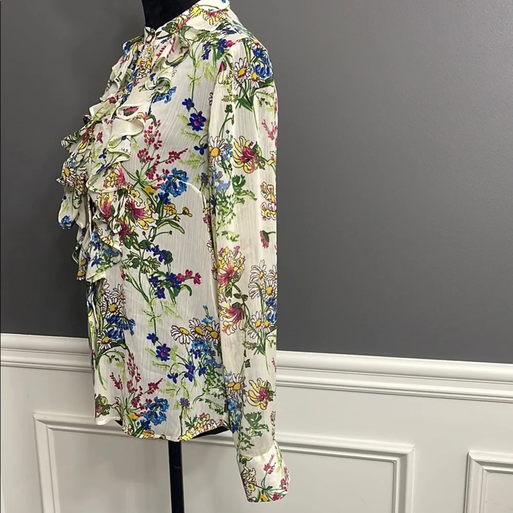 H&M Floral Ruffle Blouse - Picture 4 of 7